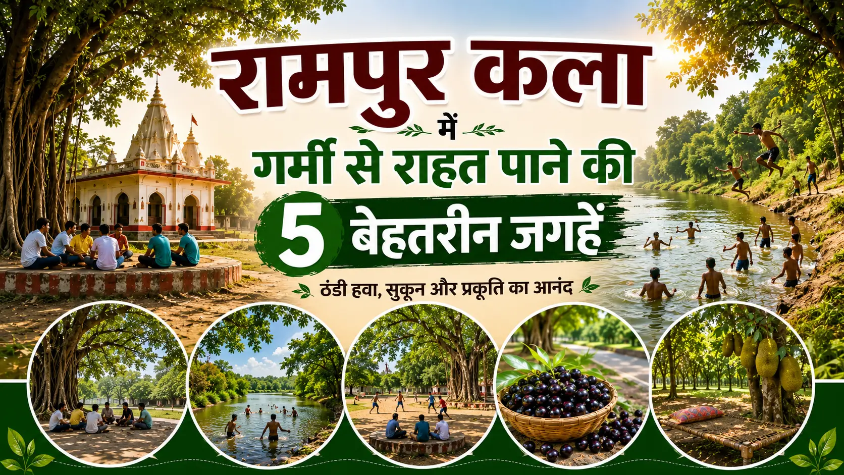 rampur kala me garmi se rahat pane ki 5 jagah